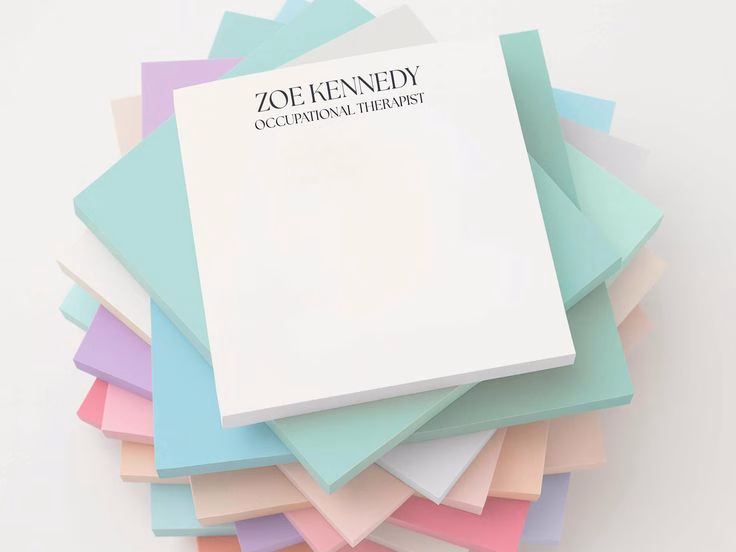 Personalized Note Pads, Custom Sticky Notes, Office Stationery Supplies, Unique Business Gifts, Personalized Name Office Memo Pads